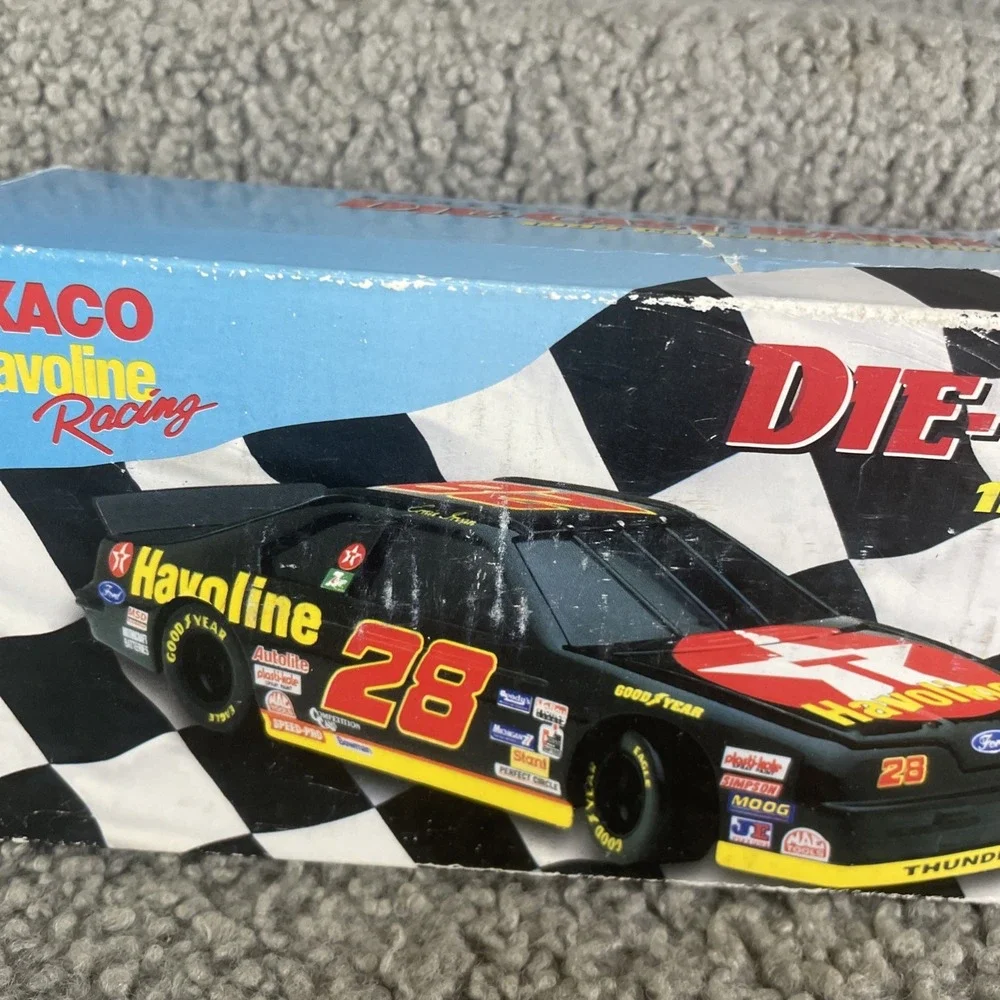 Racing Champions #28‎ Davey Allison Texaco / Havoline 1994 Ford T-bird BW Bank